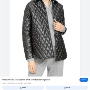 Theory faux leather jacket
